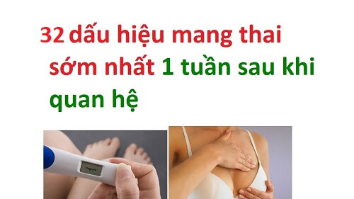 Dấu hiệu có thai sau 1 tuần 